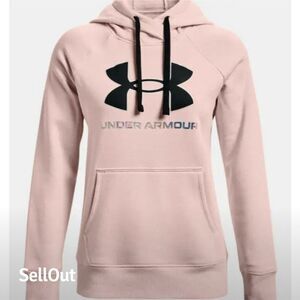 Under Armour Women's Pink Fleece Hoodie XS Long Sleeve Kangaroo Pocket